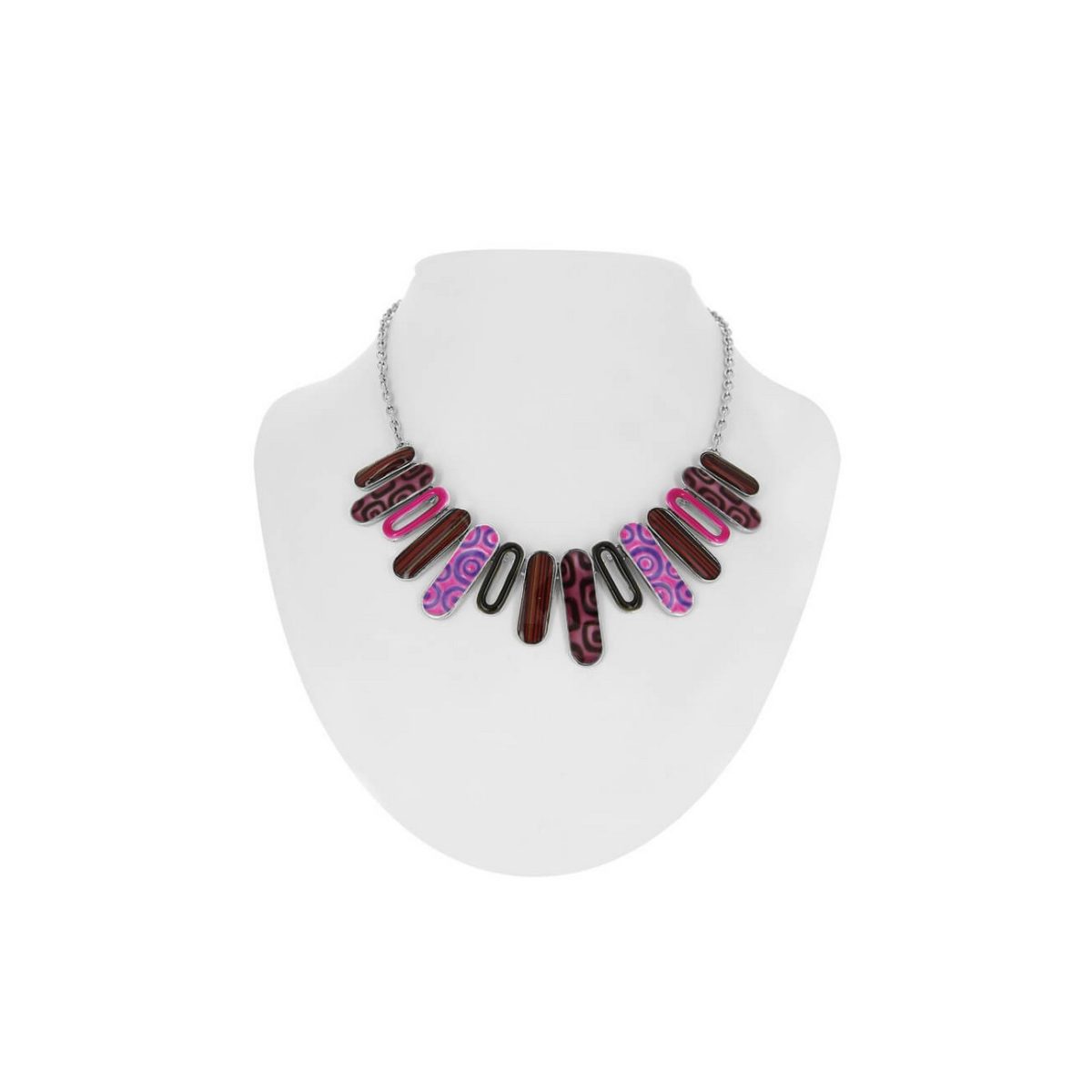 LUZAKA Dámsky Náhrdelník RIMA Ružovo/červený 235754