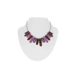 LUZAKA Dámsky Náhrdelník RIMA Ružovo/červený 235754