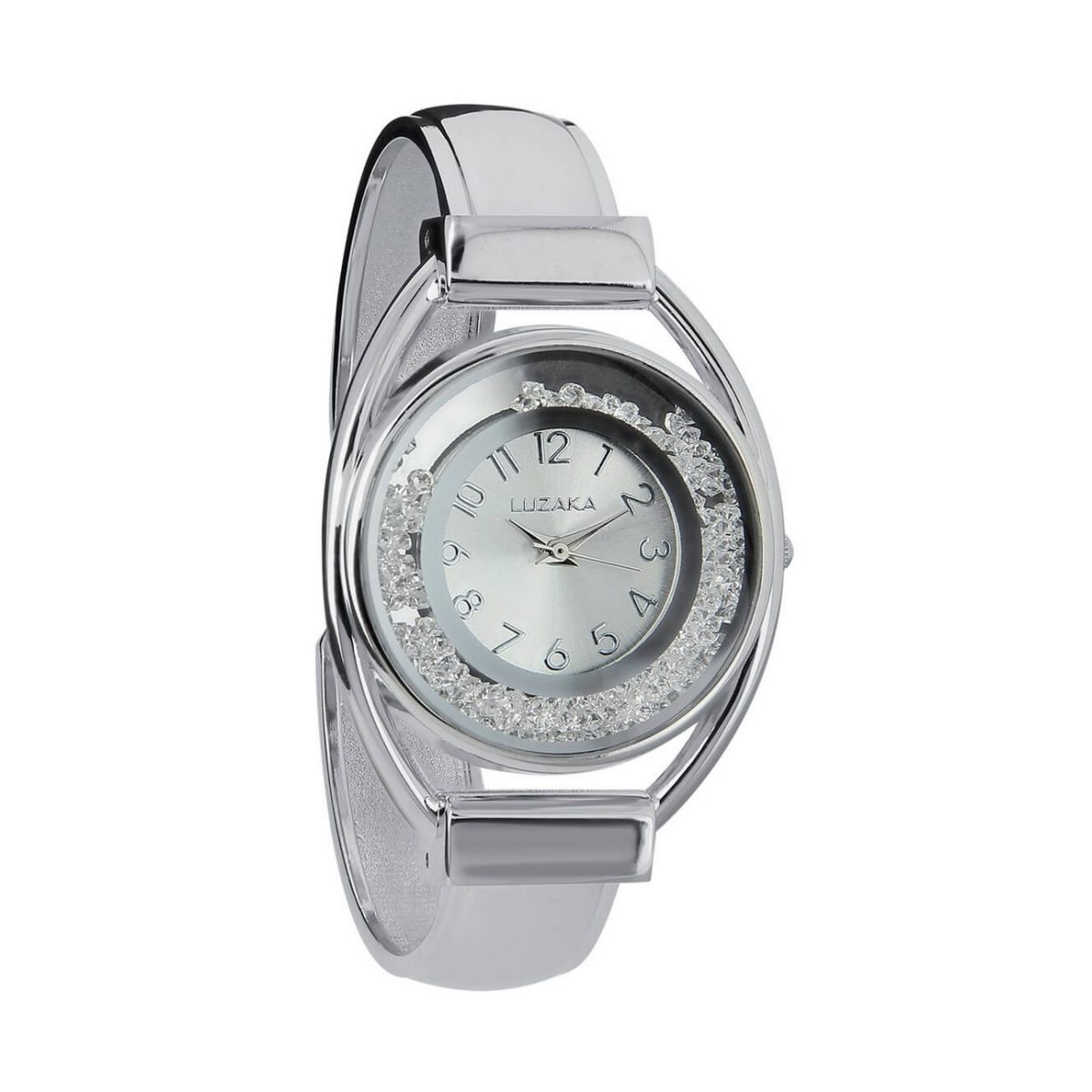 LUZAKA Dámske Hodinky CRISTAUX strieborné 038670 LUZAKA Dámske Hodinky CRISTAUX strieborné 038670