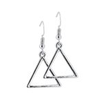 LUZAKA Dámske Náušnice TRIANGLES strieborné 035730