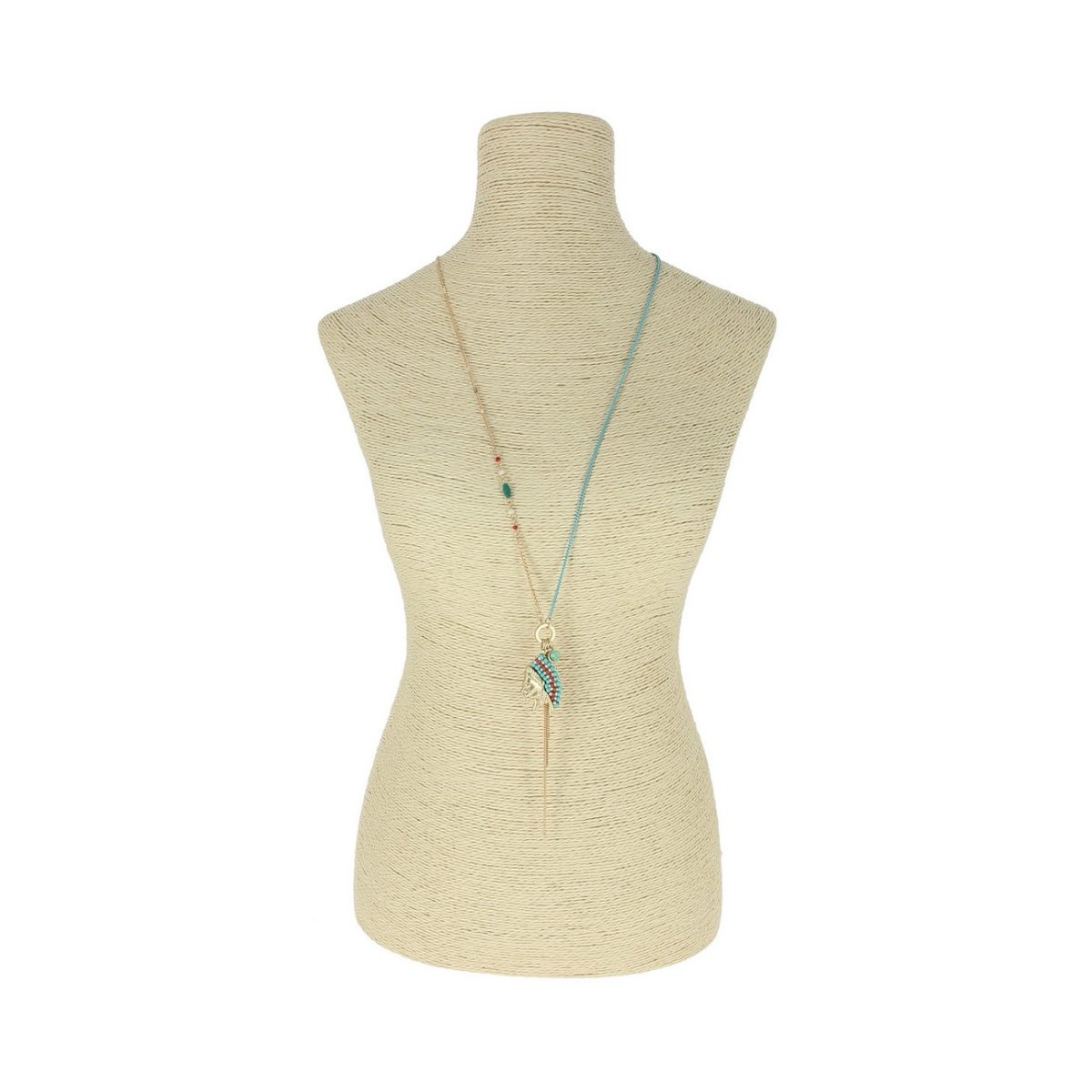 LUZAKA Dámsky Náhrdelník COCHISE Tyrkysový 034375