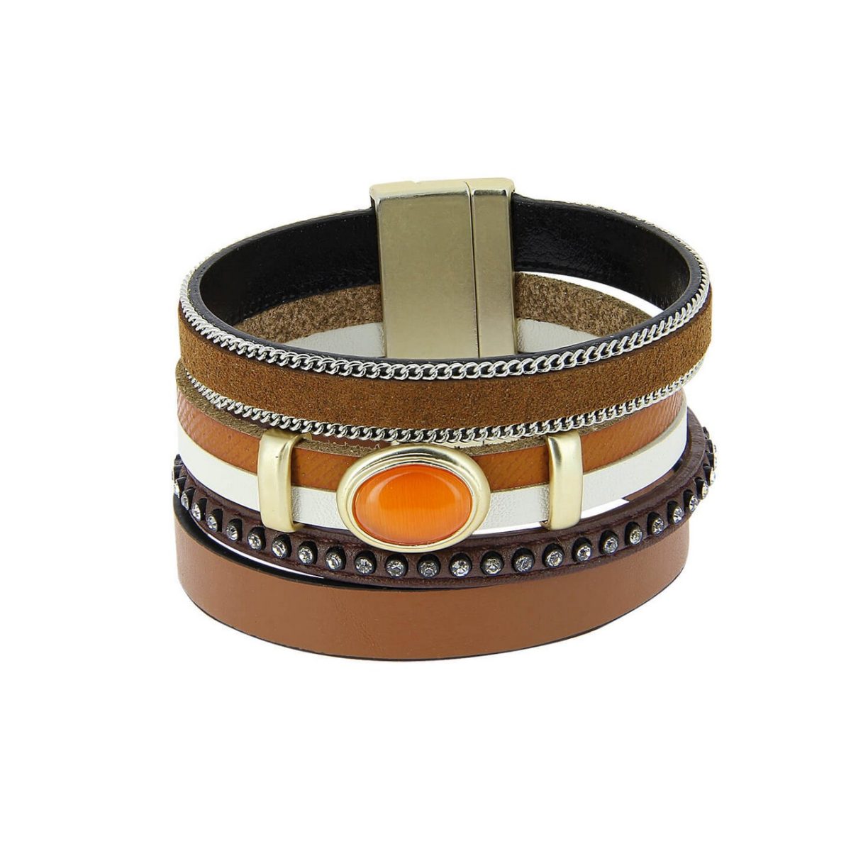 LUZAKA Dámsky Náramok SHONA Hnedý 033859 LUZAKA Dámsky Náramok SHONA Hnedý 033859