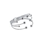 LUZAKA Dámsky Náramok CYD strieborný 033996