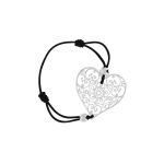 LUZAKA Dámske 5 Náramokov ANTARES Čierno/Strieborný 026745