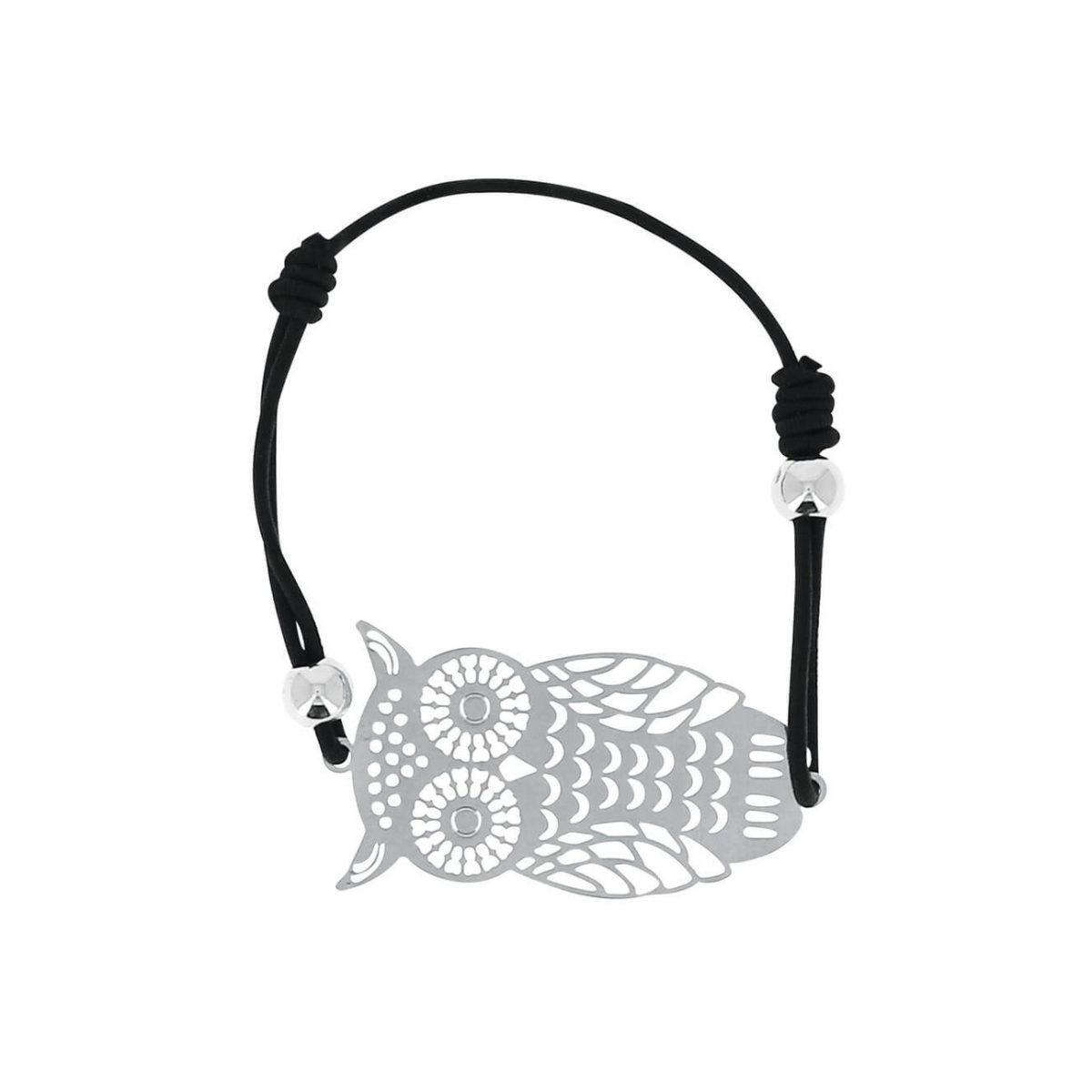 LUZAKA Dámske 5 Náramokov ANTARES Čierno/Strieborný 026745