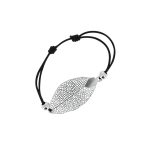 LUZAKA Dámske 5 Náramokov ANTARES Čierno/Strieborný 026745