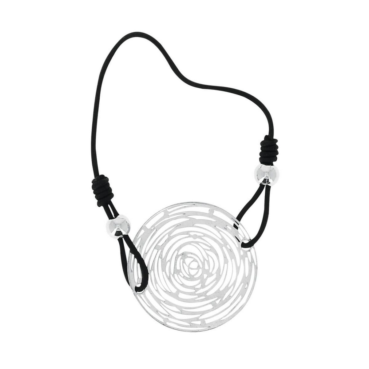 LUZAKA Dámske 5 Náramokov ANTARES Čierno/Strieborný 026745