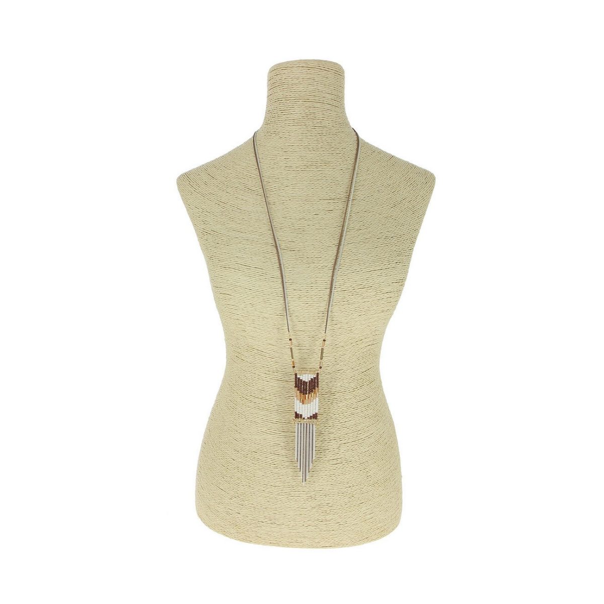 LUZAKA Dámsky Náhrdelník CATORI hnedý 034412