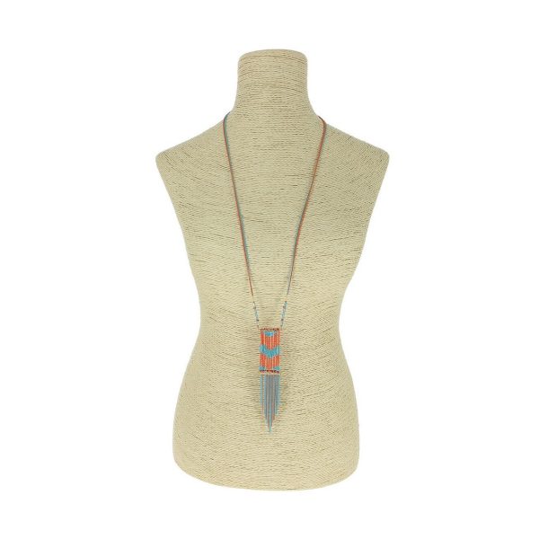 LUZAKA Dámsky Náhrdelník CATORI oranžový 034429