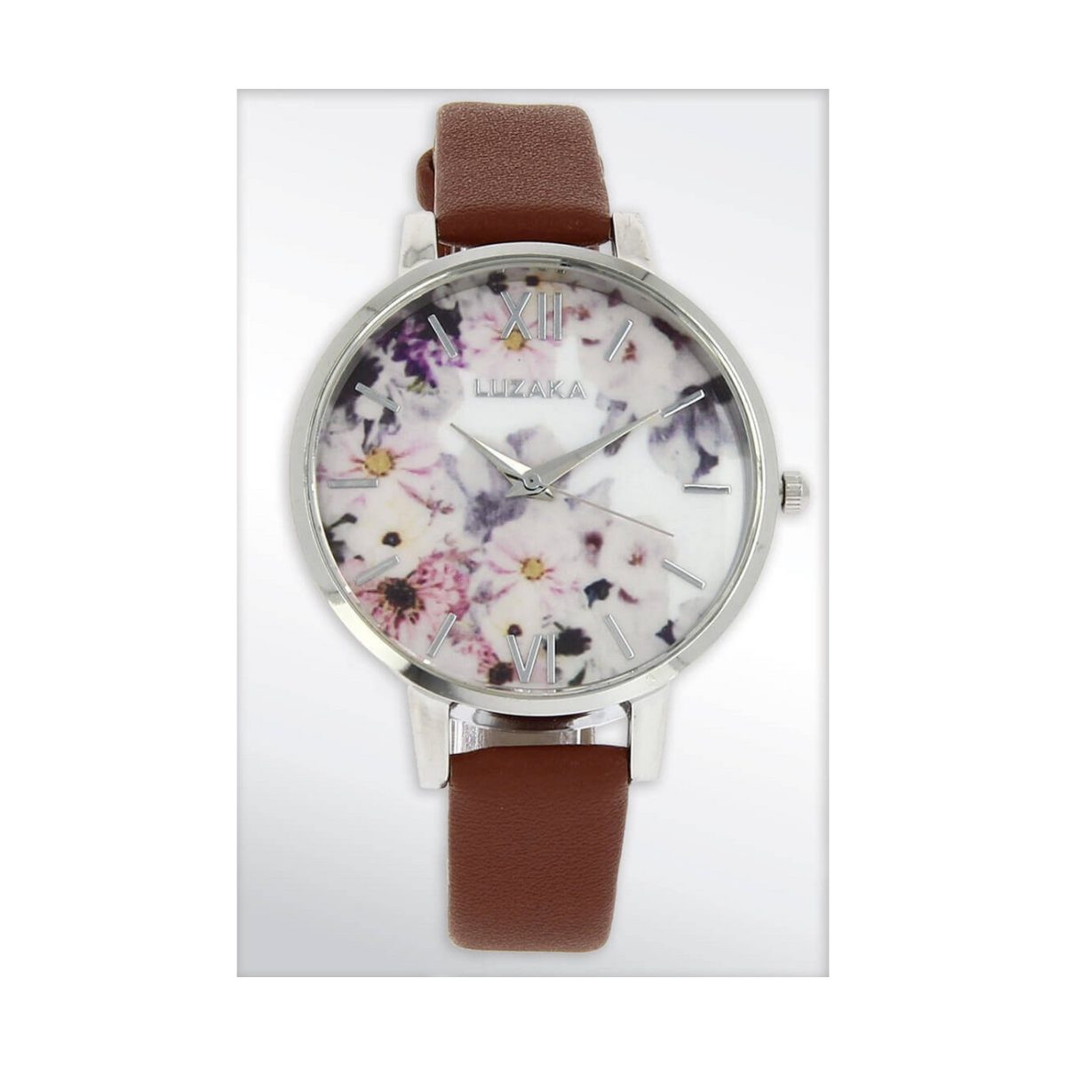 LUZAKA Dámske Hodinky FLEURS Hnedé 048570 LUZAKA Dámske Hodinky FLEURS Hnedé 048570