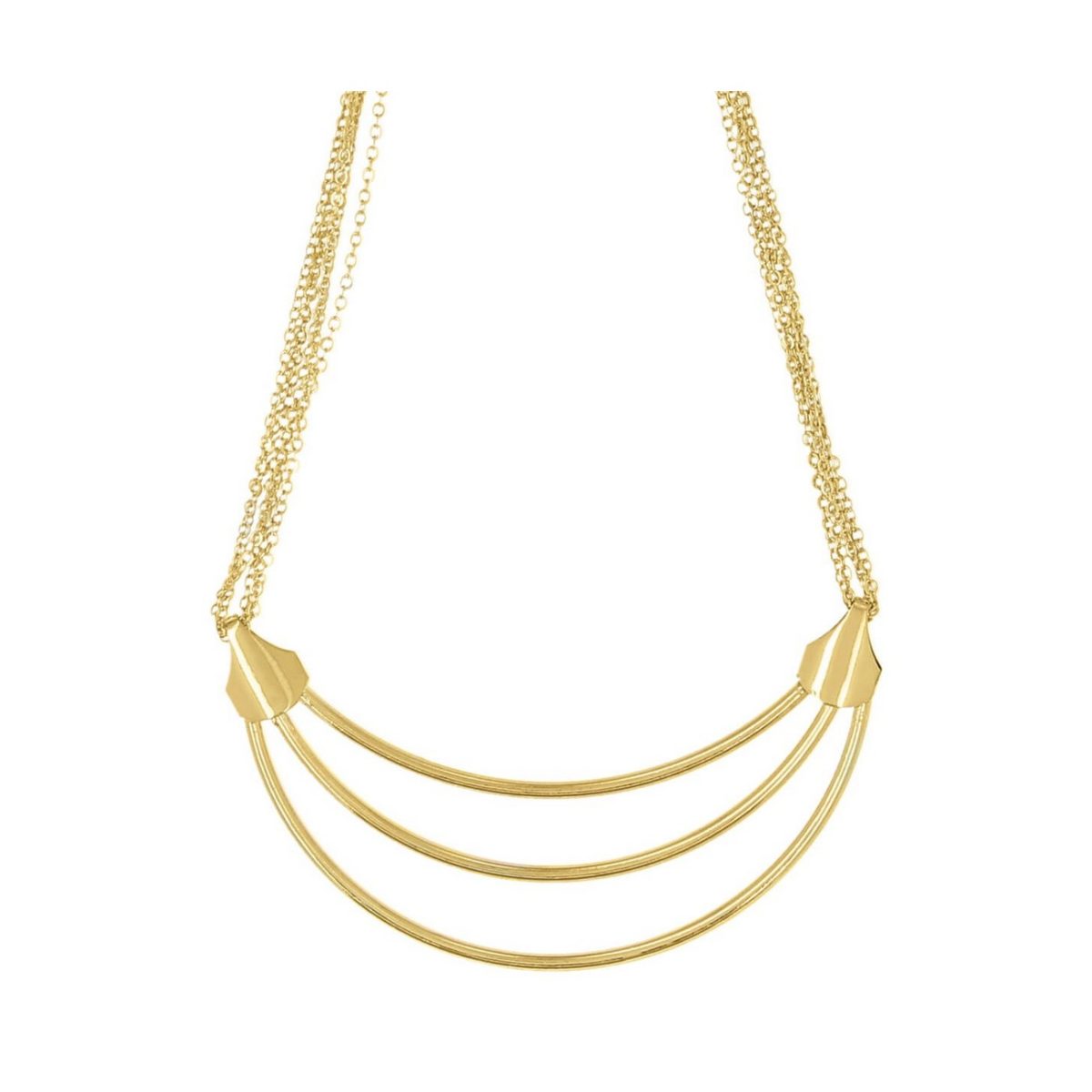 LUZAKA Náhrdelník TRIO zlatý 036539