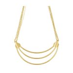 LUZAKA Náhrdelník TRIO zlatý 036539