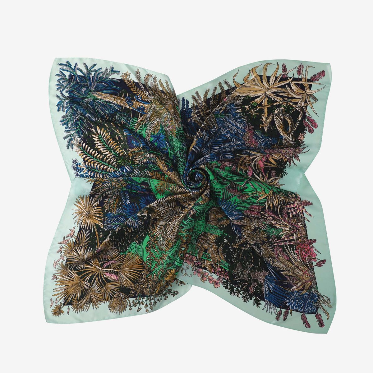 Dámska Štvorcová šatka z hodvábu Tropic LUZAKA 10122 – Obrázok 2