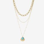 Náhrdelník Viacradový Enya tyrkysový LUZAKA 65265