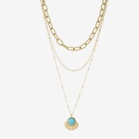 Náhrdelník Viacradový Enya tyrkysový LUZAKA 65265