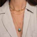 Náhrdelník Viacradový Enya tyrkysový LUZAKA 65265 – Obrázok 2