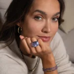 Dámsky Oceľový prsteň Eclat fialový LUZAKA 66965 – Obrázok 4