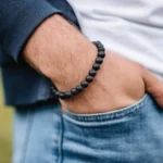 Náramok z lávových kameňov 8mn 58891 LUZAKA – Obrázok 3