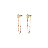 Dámske Náušnice z kapucínskych ruží 10874 LUZAKA