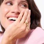 Dámsky pozlátený oceľový prsteň Secret 65203 LUZAKA – Obrázok 3