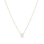 Dámsky náhrdelník Jade kvapka vody biely LUZAKA 71137