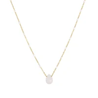 Dámsky náhrdelník Jade kvapka vody biely LUZAKA 71137