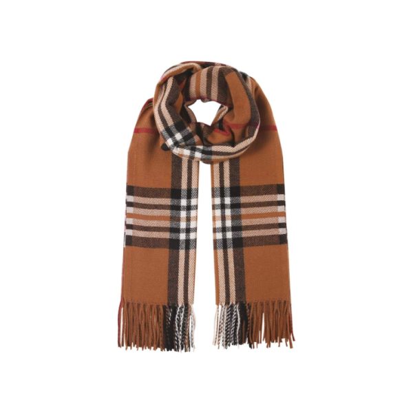 Dámsky Károvaná Hnedý šál 10112 LUZAKA