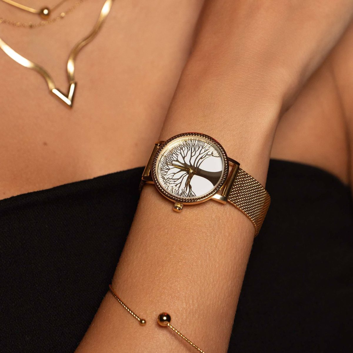 _10415_9 Dámske Hodinky Strom života 10415 LUZAKA