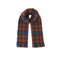 Modrý kockovaný šál  10110 LUZAKA