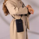 Dámska vertikálna taška s peňaženkou Čierna 10410 LUZAKA – Obrázok 3