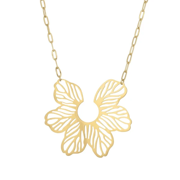 Dámsky oceľový náhrdelník pozlatený Floriane 11129 LUZAKA