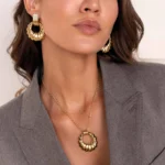 Dámsky Pozlátený oceľový náhrdelník Jovia 11138 LUZAKA