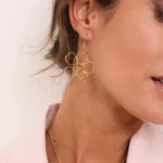 Dámske náušnice z pozlátenej ocele Julia 11333 LUZAKA – Obrázok 2