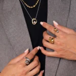 Dámsky oceľový pozlátený prsteň Pia 11041 LUZAKA – Obrázok 2