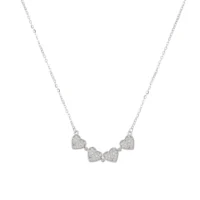 Dámsky Náhrdelník Lásky 4v1 Rhodiované striebro 925 a zirkóny 11439 LUZAKA