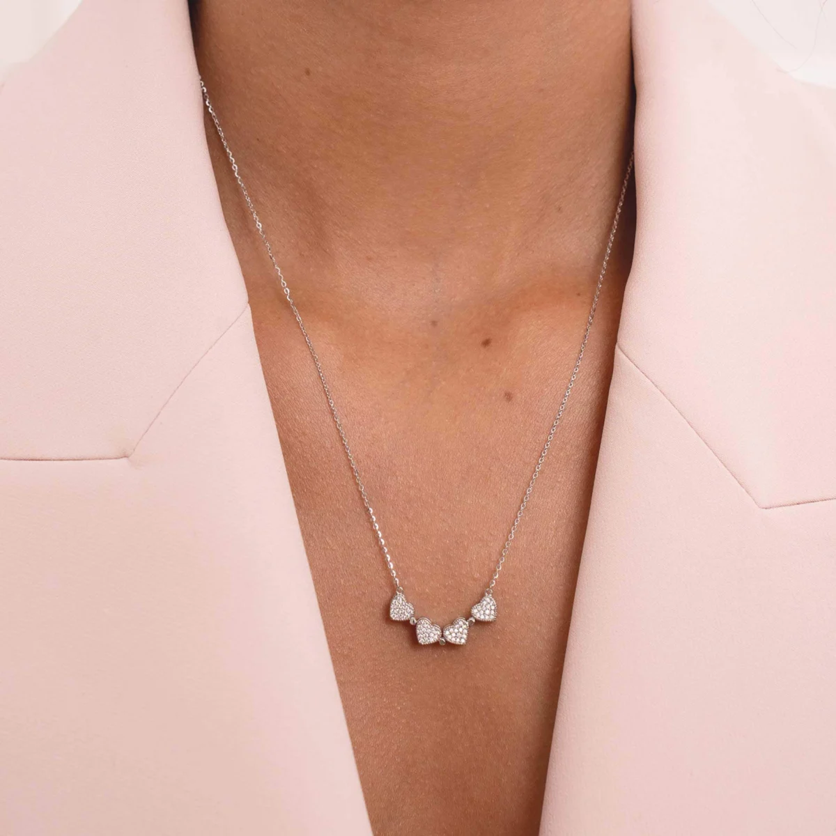 Dámsky Náhrdelník Lásky 4v1 Rhodiované striebro 925 a zirkóny 11439 LUZAKA Dámsky Náhrdelník Lásky 4v1 Rhodiované striebro 925 a zirkóny 11439 LUZAKA – Obrázok 5