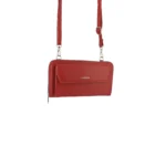 Dámska horizontálna taška s peňaženkou Červená  11466 LUZAKA