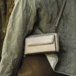 Dámska horizontálna taška s peňaženkou Zlatá 11470 LUZAKA – Obrázok 2