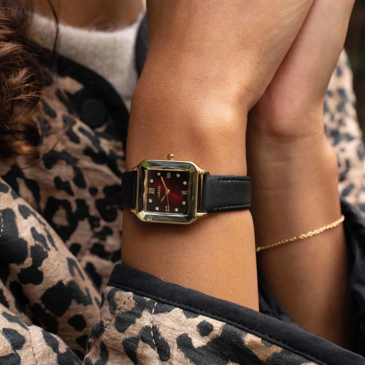 Dámske hodinky Camille  Čierne 11512 LUZAKA – Obrázok 2