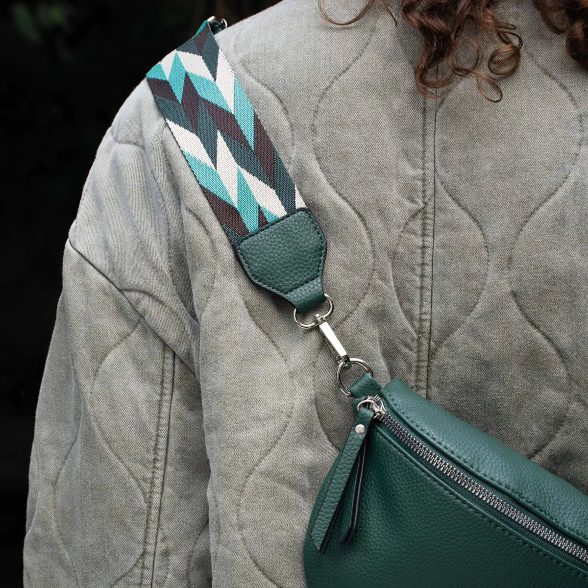 Dámska zelená taška "Banan" Paola 10401 LUZAKA – Obrázok 3