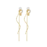 Dámske klipsové náušnice Méline zlaté 11010 LUZAKA