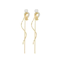 Dámske klipsové náušnice Méline zlaté 11010 LUZAKA