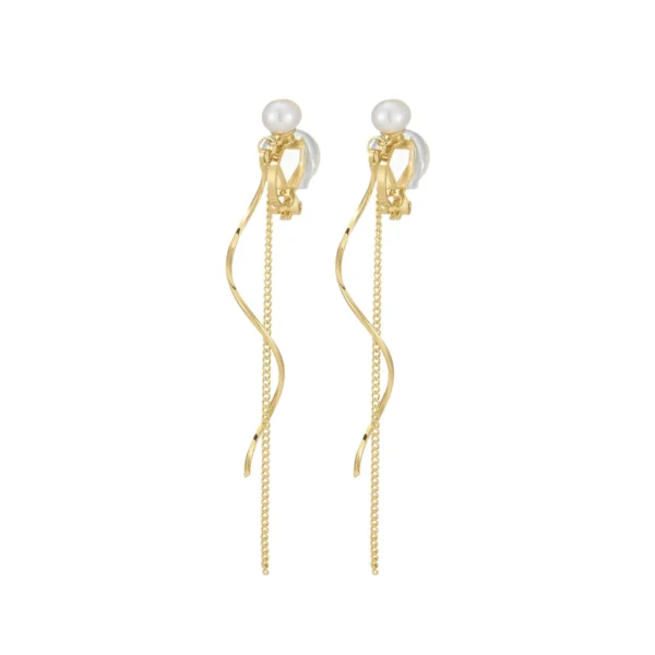 Dámske klipsové náušnice Méline zlaté 11010 LUZAKA