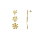 Dámske Pozlátené oceľové náušnice Naomi 11121 LUZAKA