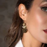 Dámske pozlátené oceľové náušnice Mendosa 11430 LUZAKA – Obrázok 2