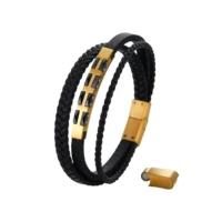 Pánsky náramok z pozlátenej ocele Arthur 10892 LUZAKA