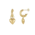 Dámske náušnice valentínske z pozlátenej ocele 11278 LUZAKA