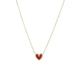 Dámsky náhrdelník Lolly červený z pozlátenej ocele 11561 LUZAKA