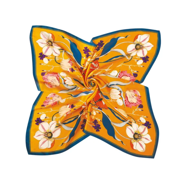 Hodvábna štvorcová šatka Garden 10125 LUZAKA