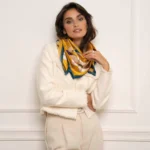 Hodvábna štvorcová šatka Garden 10125 LUZAKA